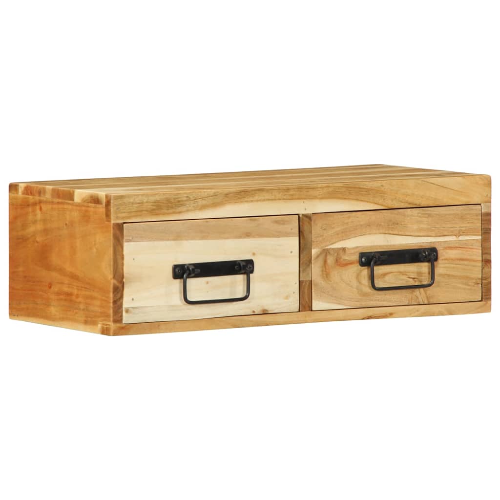 TV-vægskab 60x30x19 cm massivt akacietræ