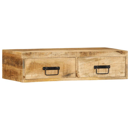 TV vægskab 80x30x19 cm groft mangotræ