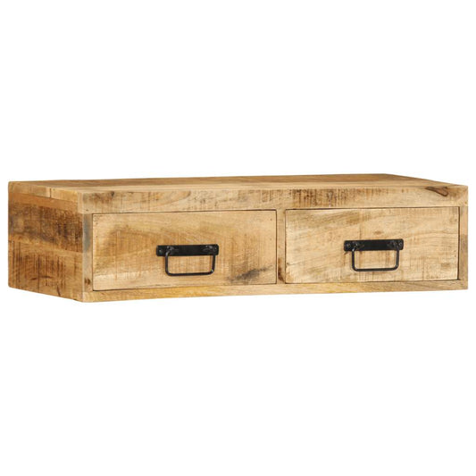 TV vægskab 80x30x19 cm groft mangotræ