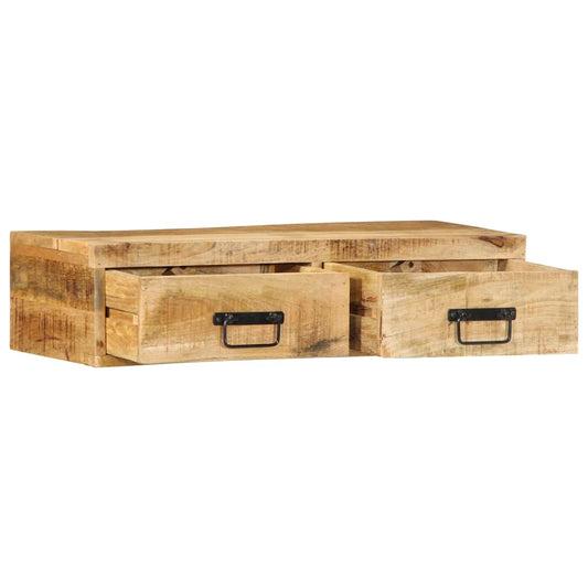 TV vægskab 80x30x19 cm groft mangotræ