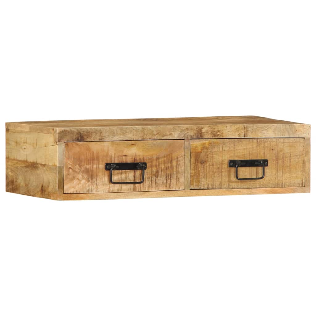 TV vægskab 80x30x19 cm groft mangotræ