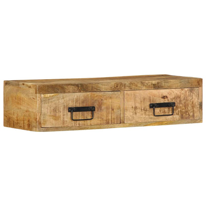 TV vægskab 80x30x19 cm groft mangotræ
