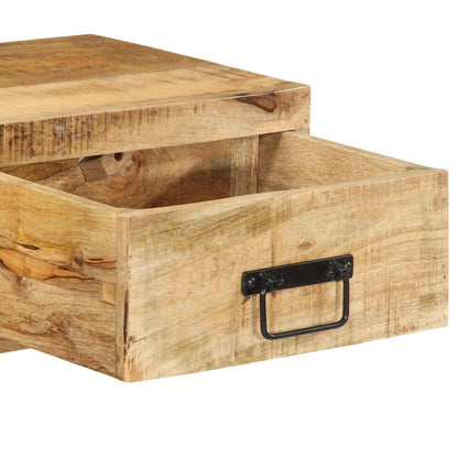 TV vægskab 80x30x19 cm groft mangotræ