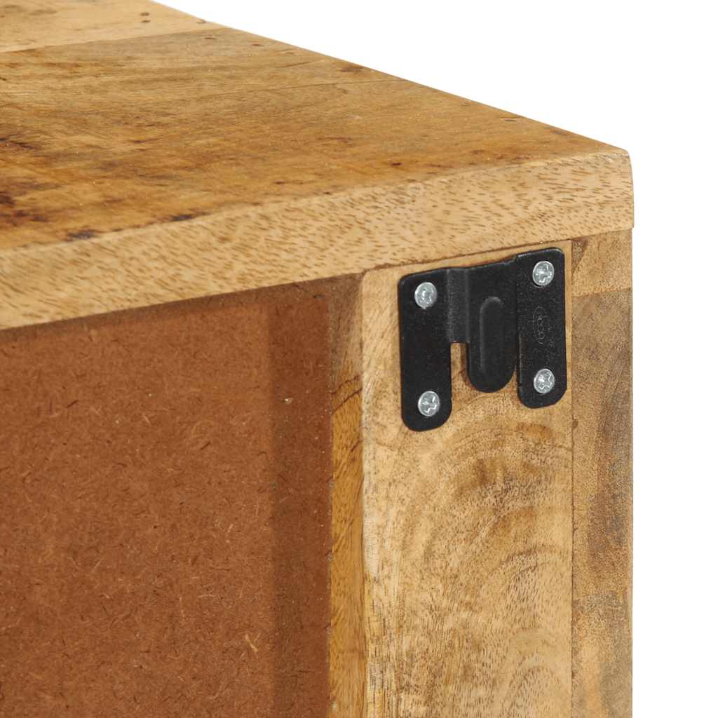 TV vægskab 80x30x19 cm groft mangotræ