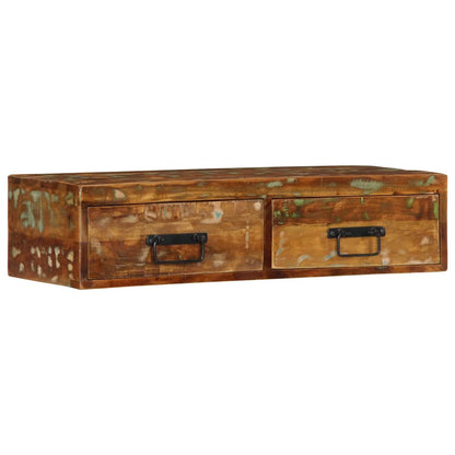 Tv-vægskab 80x30x19 cm massivt genbrugstræ