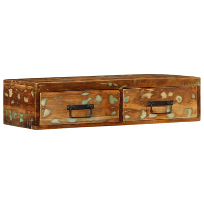 Tv-vægskab 80x30x19 cm massivt genbrugstræ