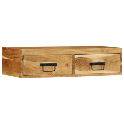 TV-vægskab 80x30x19 cm massivt akacietræ