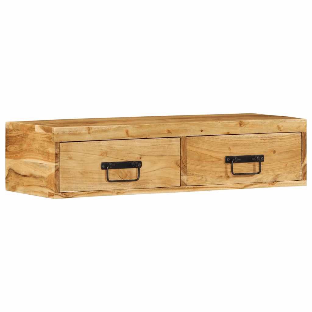TV-vægskab 80x30x19 cm massivt akacietræ