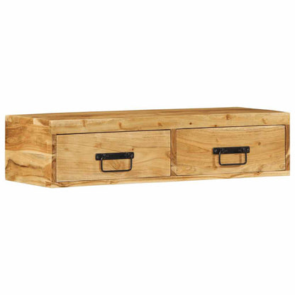 TV-vægskab 80x30x19 cm massivt akacietræ