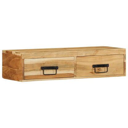 TV-vægskab 80x30x19 cm massivt akacietræ