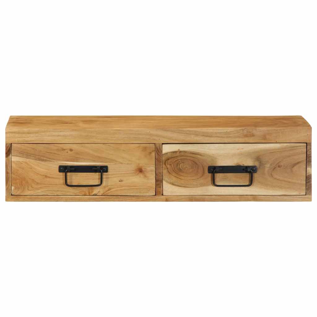 TV-vægskab 80x30x19 cm massivt akacietræ