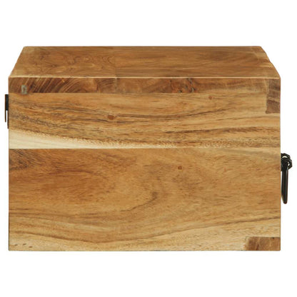 TV-vægskab 80x30x19 cm massivt akacietræ