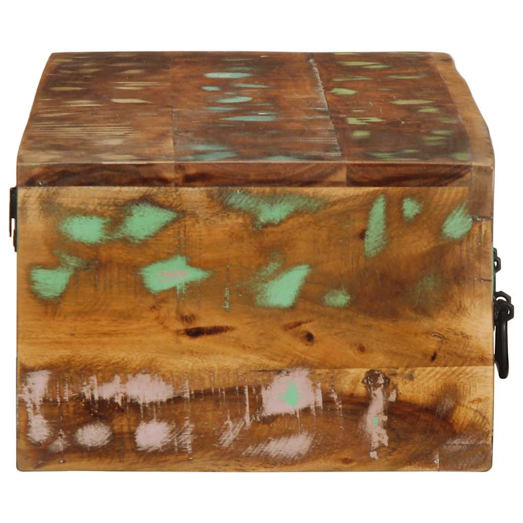 TV-vægskab 100x30x19 cm massivt genbrugstræ