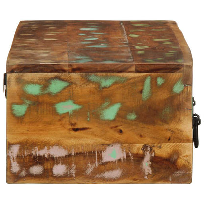 TV-vægskab 100x30x19 cm massivt genbrugstræ