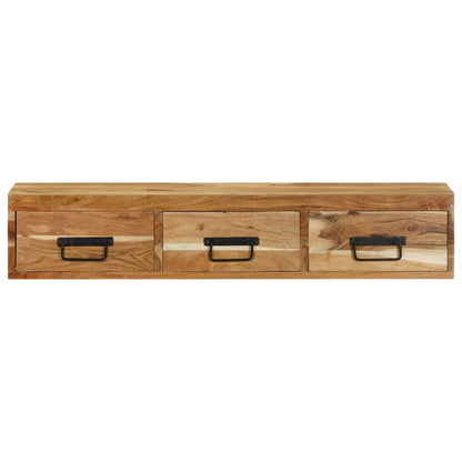 TV vægskab 100x30x19 cm massivt akacietræ