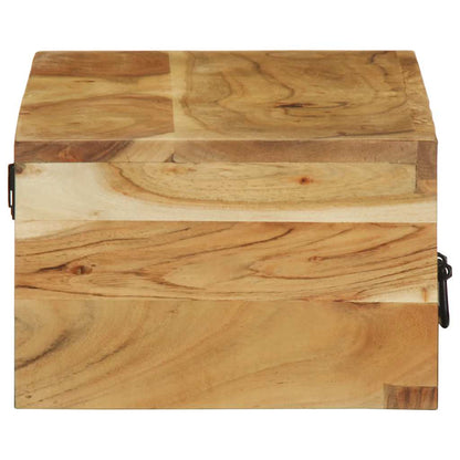 TV vægskab 100x30x19 cm massivt akacietræ