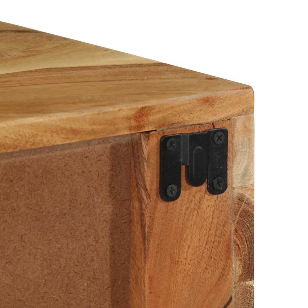 TV vægskab 100x30x19 cm massivt akacietræ