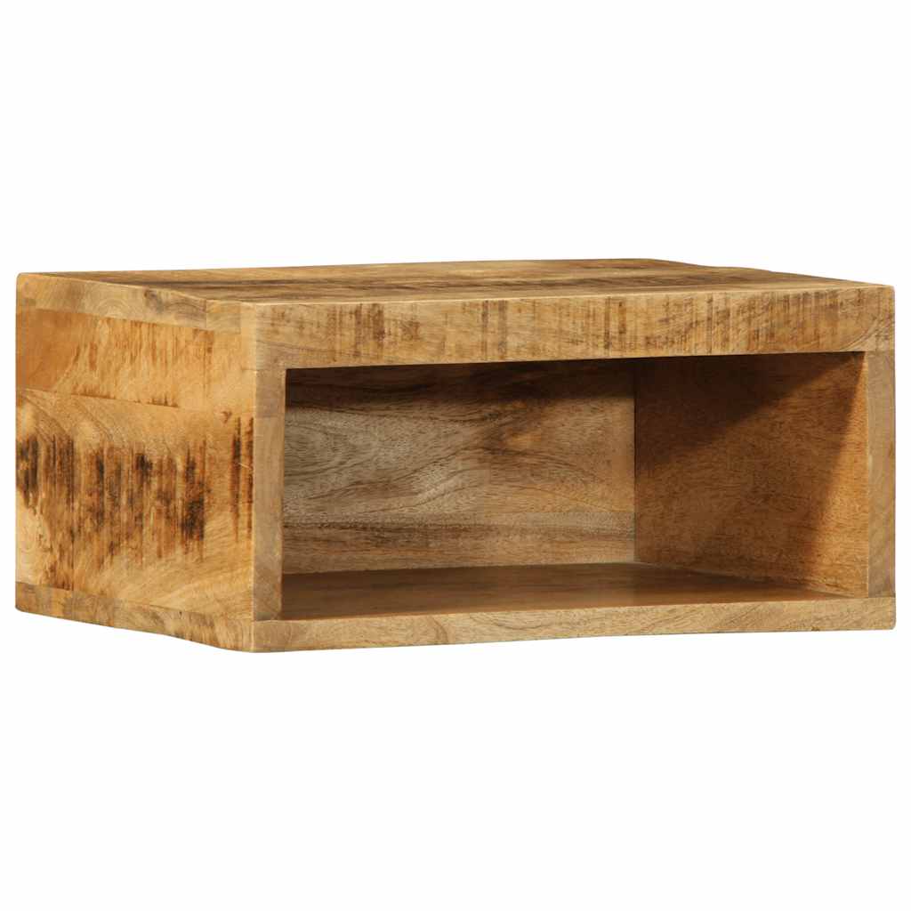 Tv-vægskab 40x30x19 cm groft mangotræ