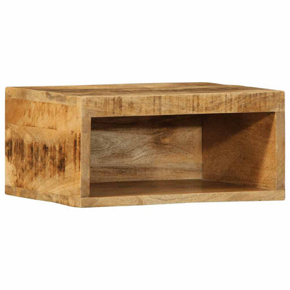 Tv-vægskab 40x30x19 cm groft mangotræ