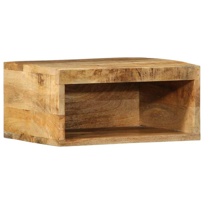 Tv-vægskab 40x30x19 cm groft mangotræ