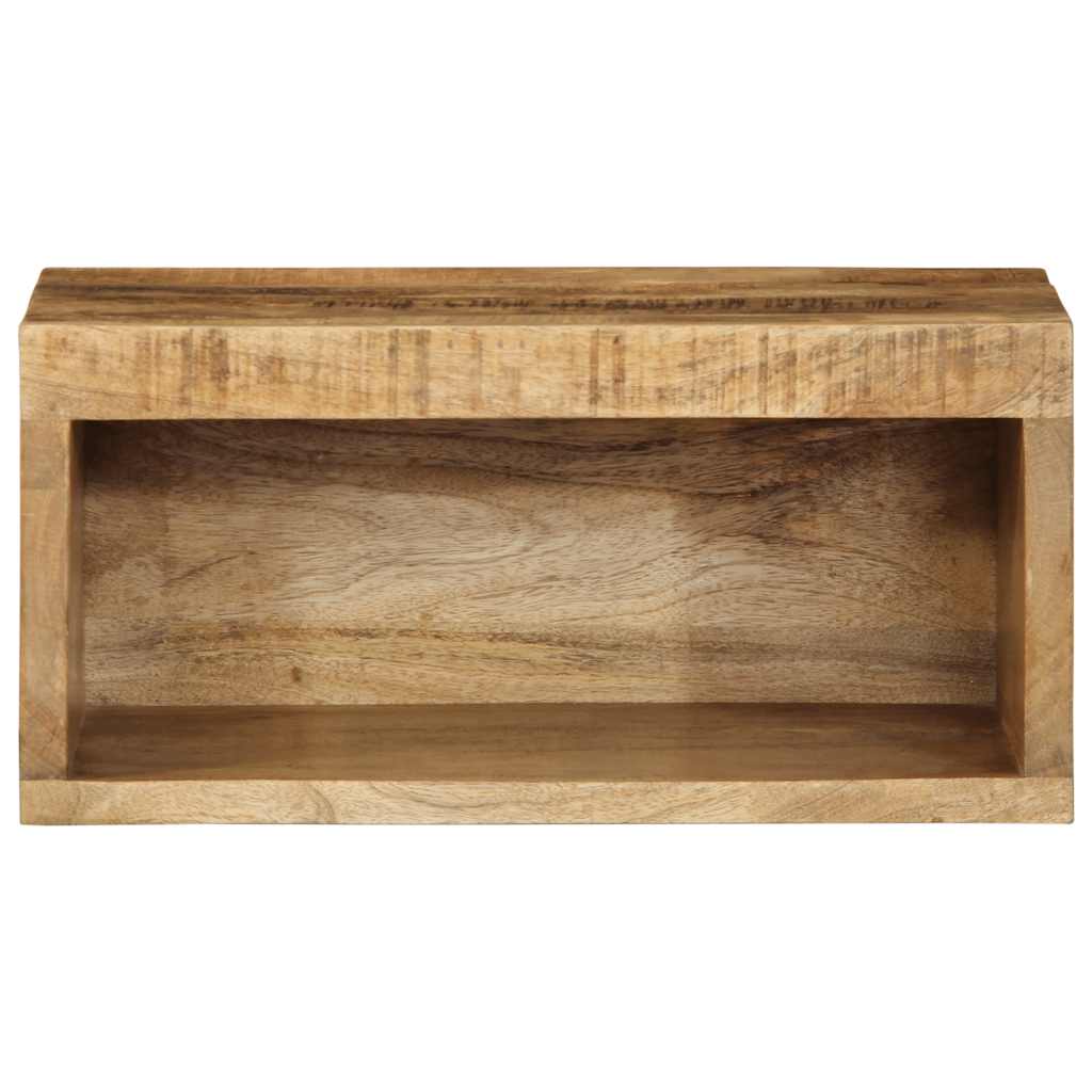 Tv-vægskab 40x30x19 cm groft mangotræ