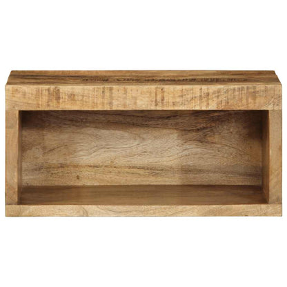 Tv-vægskab 40x30x19 cm groft mangotræ