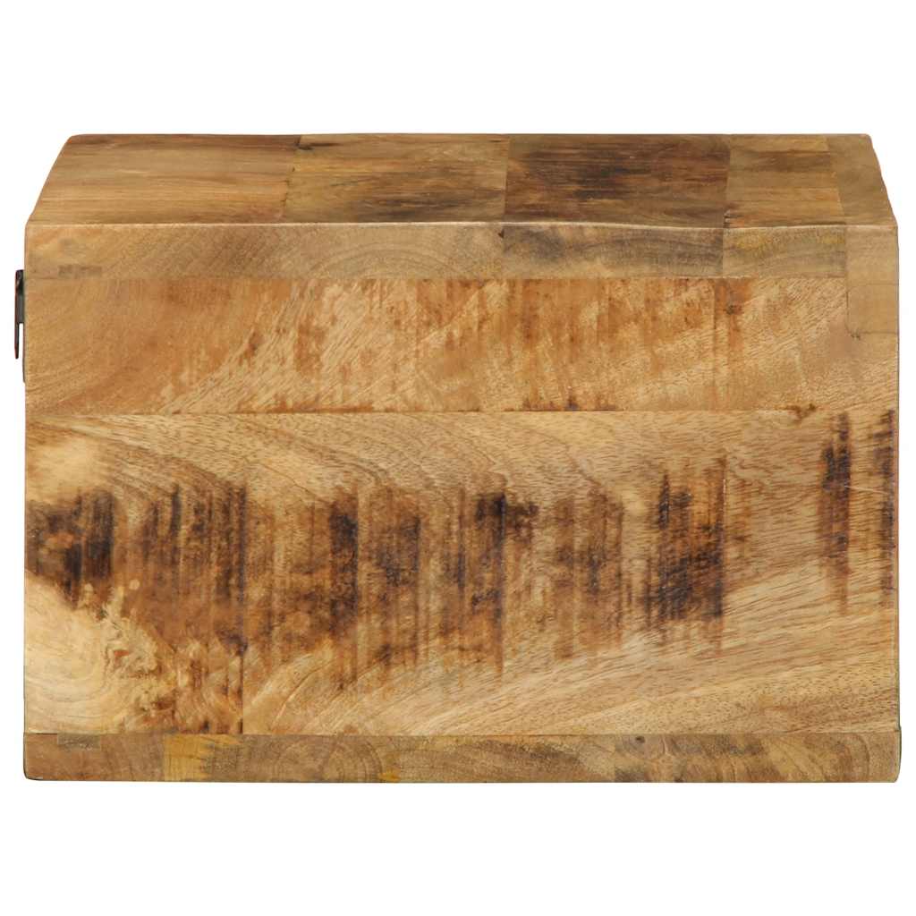 Tv-vægskab 40x30x19 cm groft mangotræ