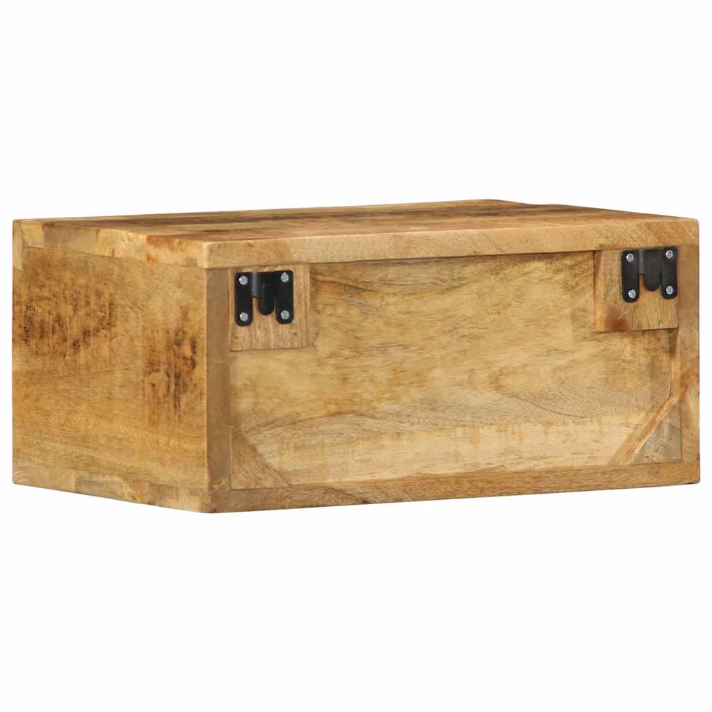 Tv-vægskab 40x30x19 cm groft mangotræ