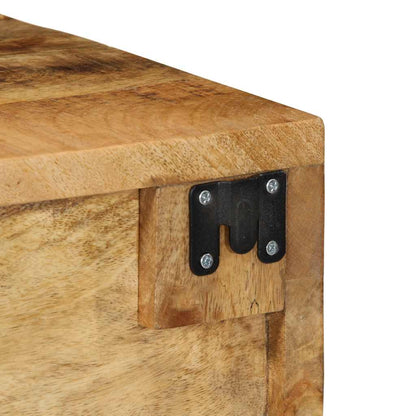 Tv-vægskab 40x30x19 cm groft mangotræ