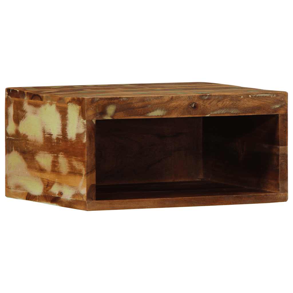 Tv-vægskab 40x30x19 cm massivt genbrugstræ