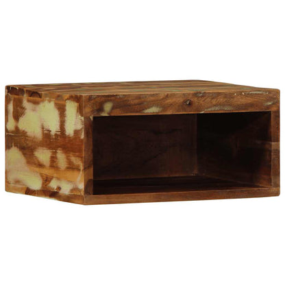 Tv-vægskab 40x30x19 cm massivt genbrugstræ