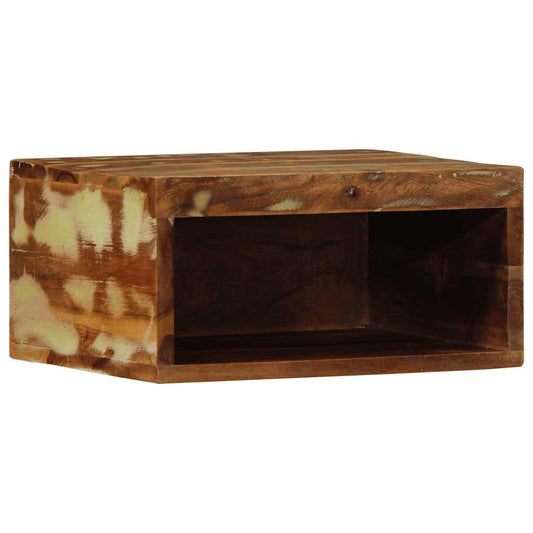 Tv-vægskab 40x30x19 cm massivt genbrugstræ