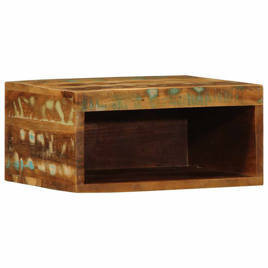 Tv-vægskab 40x30x19 cm massivt genbrugstræ