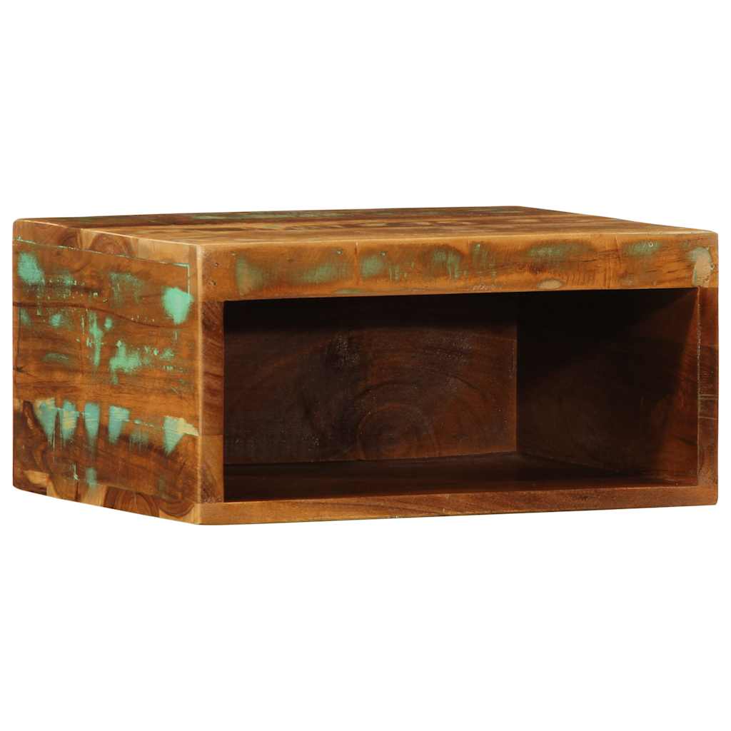 Tv-vægskab 40x30x19 cm massivt genbrugstræ