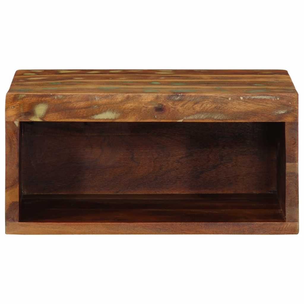 Tv-vægskab 40x30x19 cm massivt genbrugstræ
