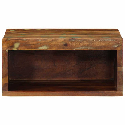 Tv-vægskab 40x30x19 cm massivt genbrugstræ