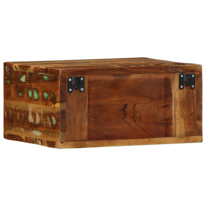 Tv-vægskab 40x30x19 cm massivt genbrugstræ