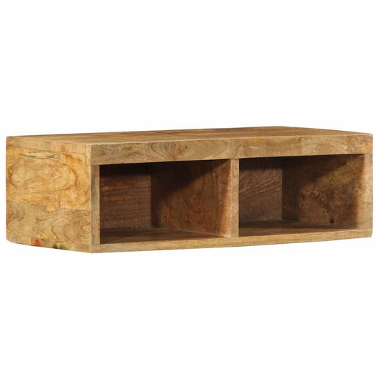 Tv-vægskab 60x30x19 cm groft mangotræ