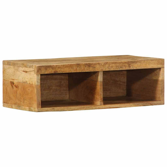 Tv-vægskab 60x30x19 cm groft mangotræ