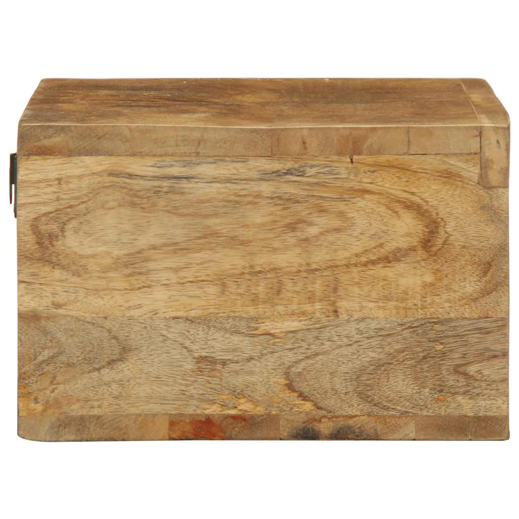 Tv-vægskab 60x30x19 cm groft mangotræ