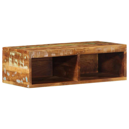 Tv-vægskab 60x30x19 cm massivt genbrugstræ