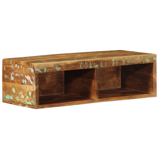Tv-vægskab 60x30x19 cm massivt genbrugstræ