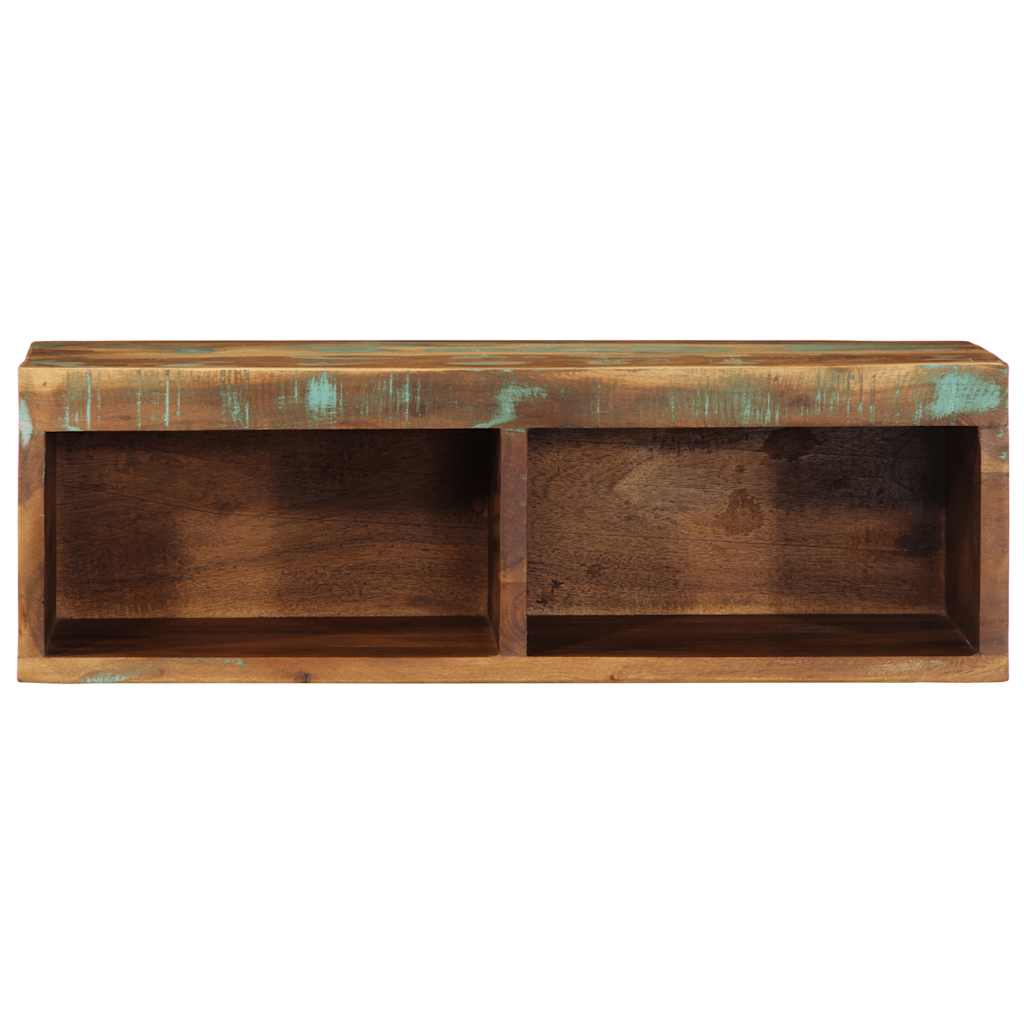 Tv-vægskab 60x30x19 cm massivt genbrugstræ