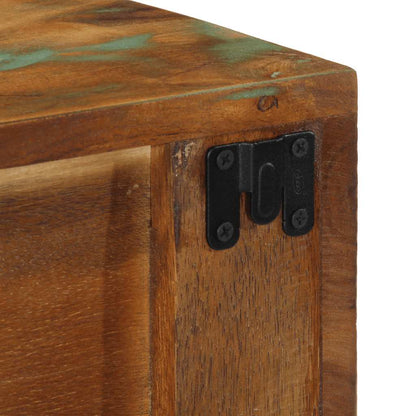 Tv-vægskab 60x30x19 cm massivt genbrugstræ