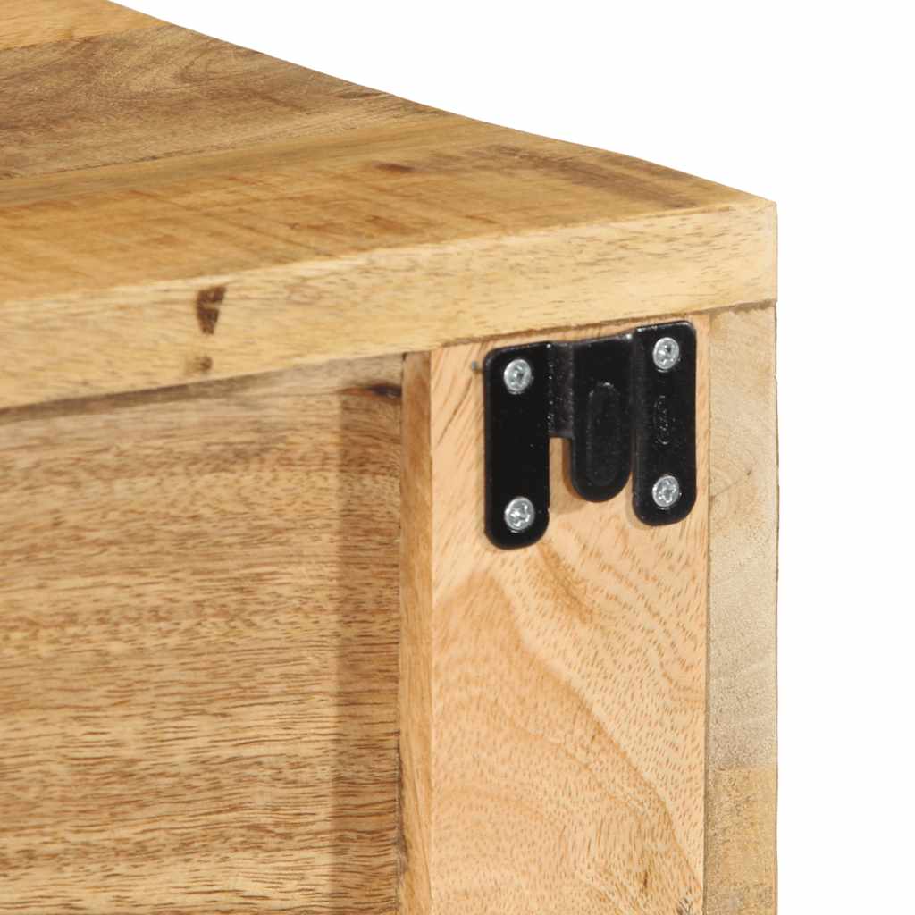 TV vægskab 80x30x19 cm groft mangotræ