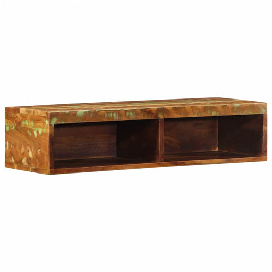 Tv-vægskab 80x30x19 cm massivt genbrugstræ