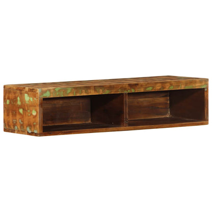 Tv-vægskab 80x30x19 cm massivt genbrugstræ