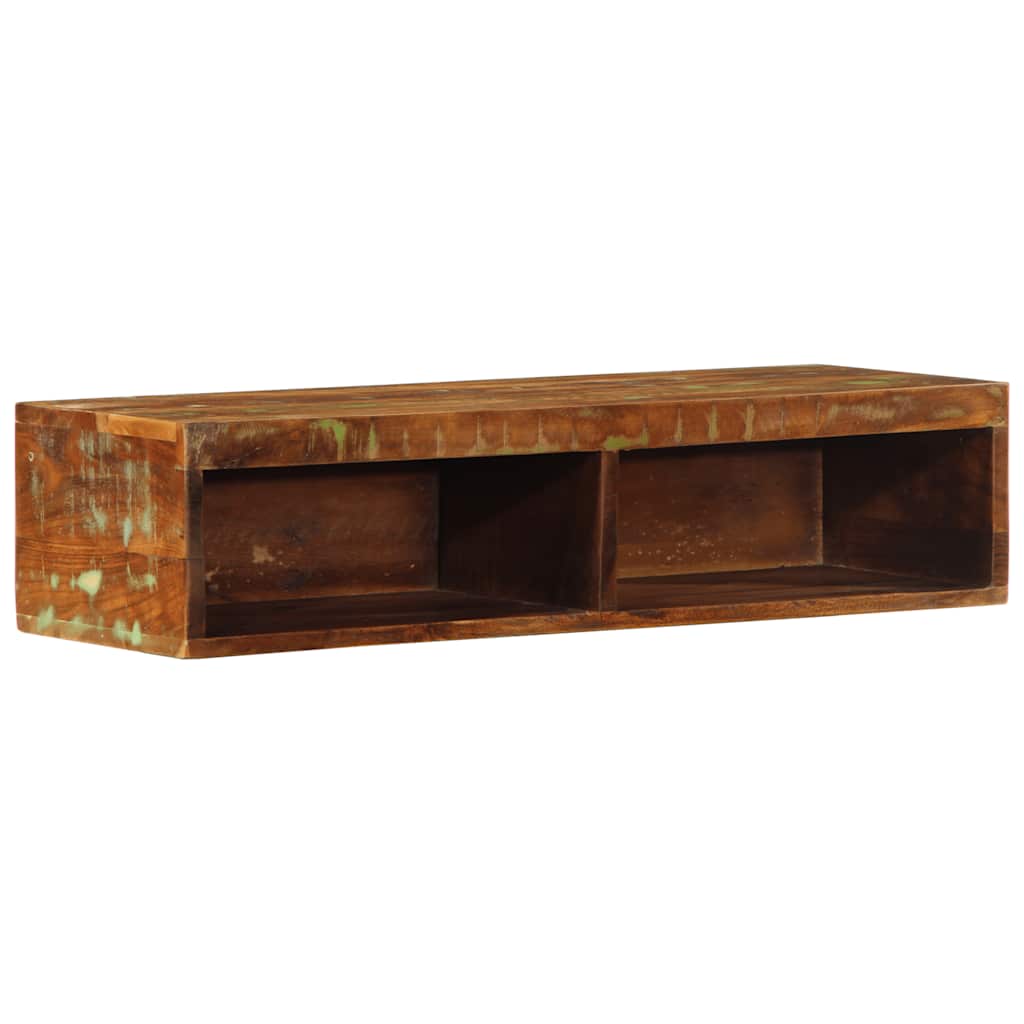 Tv-vægskab 80x30x19 cm massivt genbrugstræ