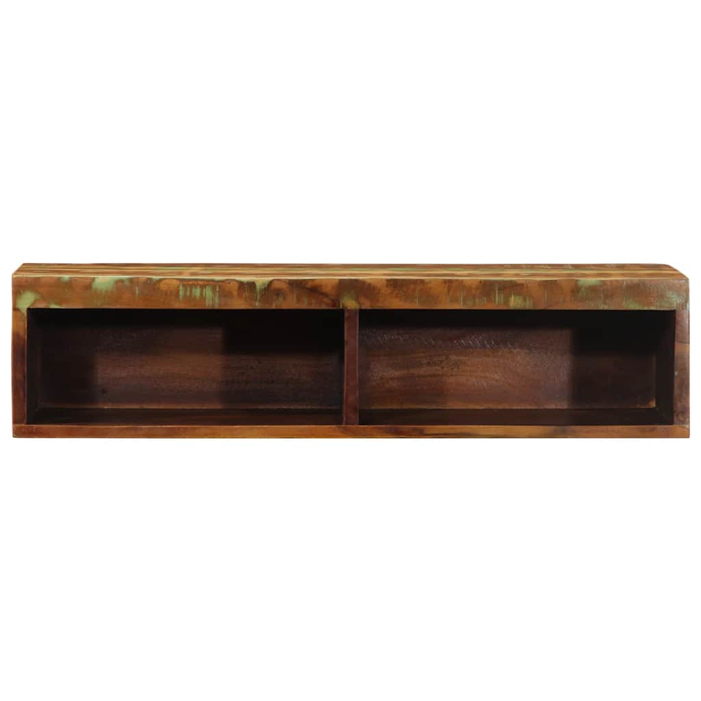 Tv-vægskab 80x30x19 cm massivt genbrugstræ
