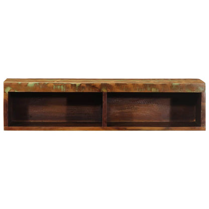 Tv-vægskab 80x30x19 cm massivt genbrugstræ